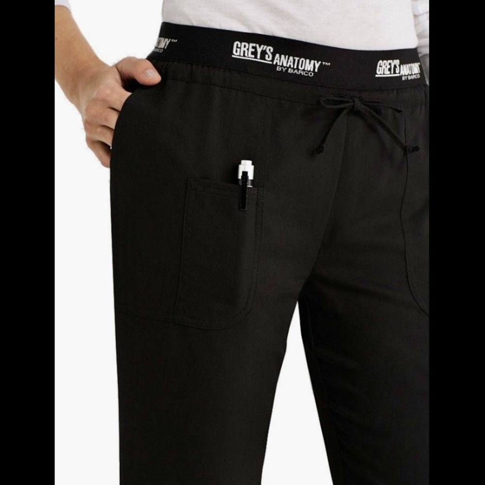 Grey’s Anatomy BLACK Active Drawstring Scrub Pants